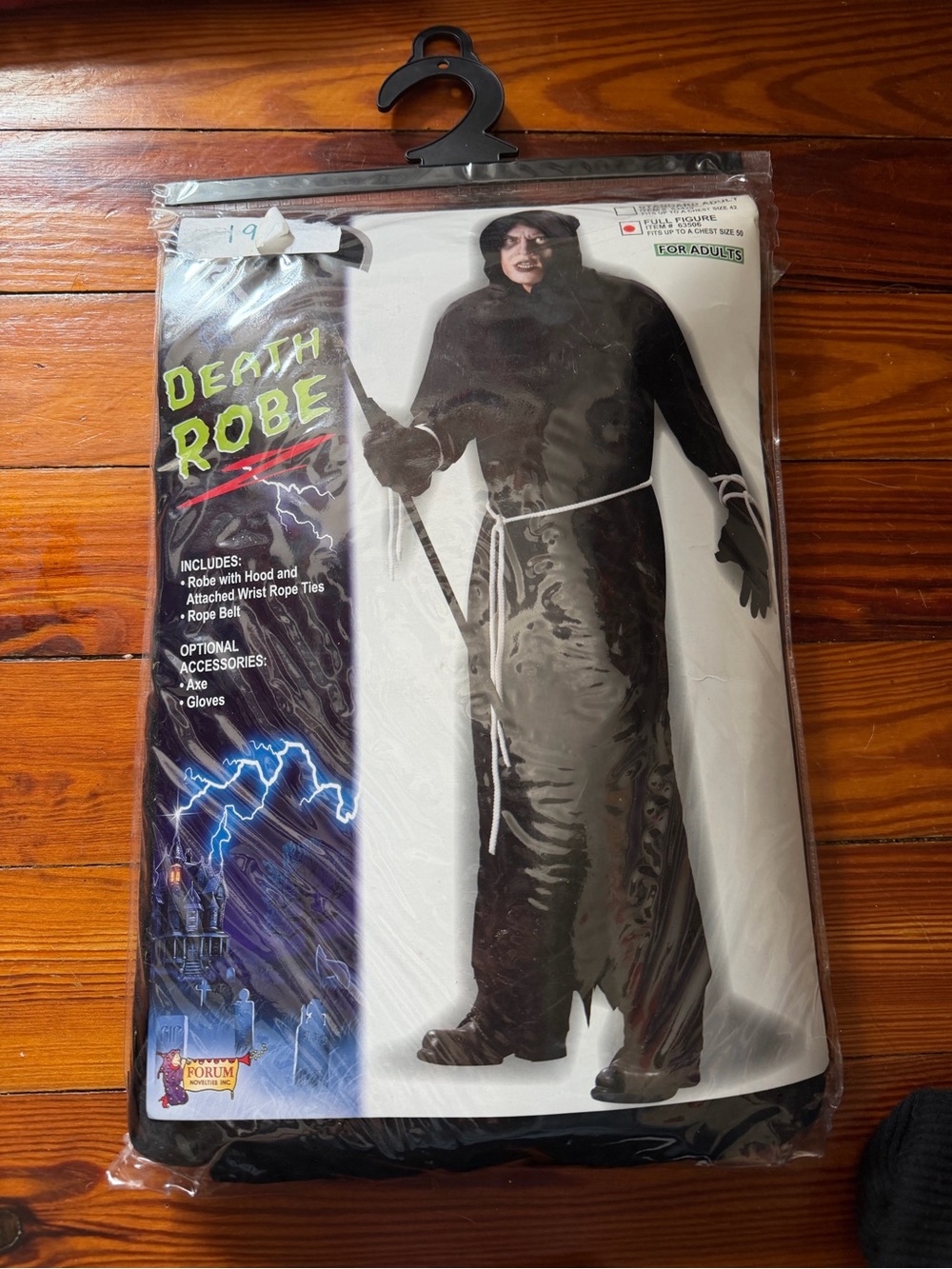 NWT men plus size halloween death robe grim reaper robe horror costume